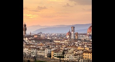 Skyline van Florence in Toscane, Italië - Fotobehang (in banen) - 250 x 260 cm