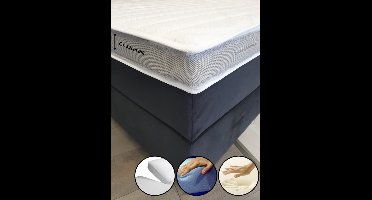 Splitopper 180x200 - 2-zijdig - HR60 koudschuim - Nasa Traagschuim - Prestige Aegis - Anti Allergie - Ca. 12cm dik