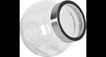 Gerimport Snoeppot/voorraadpot 1500 ml - glas - 17 x 13 x 16 cm - transparant