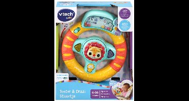 VTech Dierenvriendjes Toeter & Draai Stuurtje - Cadeau - Educatief Babyspeelgoed - Cadeau - 6 tot 36 Maanden