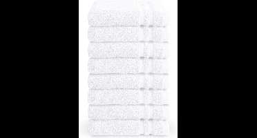 Byrklund gastendoekjes 30x50 - set van 8 - Hotelkwaliteit - Wit