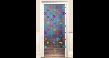 Amscan Deurdecoratie 30 Jaar Multicolor 200 Cm