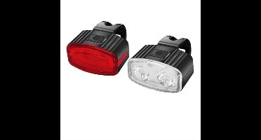 Oneay USB-fietsverlichtingsset - Waterdichte, oplaadbare USB-lamp, heldere waarschuwingslamp, draagbare fietslamp voor fietsen en woon-werkverkeer