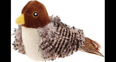 Tjilpende Vogel Speelgoed - Geluid Vogel Speelgoed - Katten Verrijking - Realistisch Geluid - 14x7cm