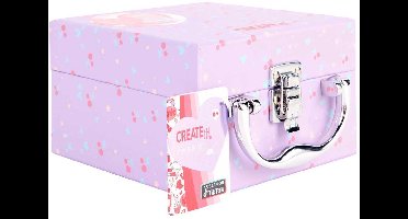Create it! Make-up koffer speelgoedset met 24-delige make-upkit.