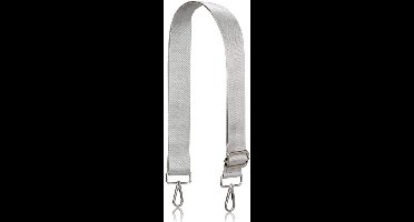 Verstelbare Schouderband - 3,8 cm Breedte - 75-145 cm Verstelbare Lengte - Vervangende Tasband - DIY Accessoire - Geschikt voor Handtassen, Totebags en Crossbody Tassen - Effen Kleur Band - Grijs