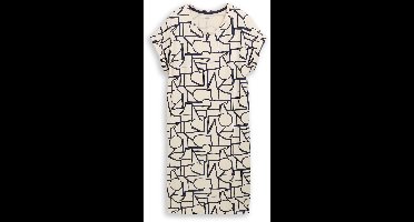 Tom Tailor - Nachthemd met patroon - Maat 36 - braun-hell-Allover