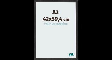 Your Decoration - Fotolijst A2 42x59,4 cm - MDF - Zwart Mat - Bologna