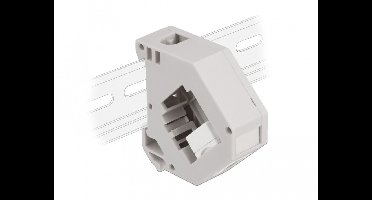 Delock DIN rail Adapter with Keystone USB 2.0 Type-A female to USB 2.0 Type-A female
