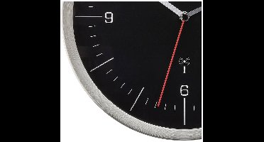 TFA Dostmann 60.3544.01 Wandklok Zendergestuurd 245 mm x 41 mm x 245 mm RVS Slepend uurwerk (geluidsloos)