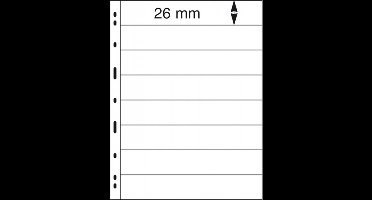 UNIPLATE bladen met 8 Stripes (26 mm), zwart, verpakking van 5