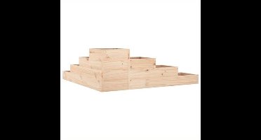 Plantenrek – Plantenladder – Plantenstandaard – Bloemenrek – Plantentrap – Massief Grenenhout – 106x104,5x36 cm – Stevig & Ruimtebesparend