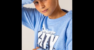 Manchester City Sweater Kinderen - Maat 128 - Jongens & Meisjes - Voetbalkleding - Man City - Fankleding - Voetbal - Trui - Officiële Merchandise