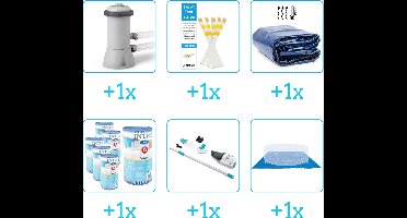 Zwembad Accessoirepakket voor Intex Easy Set Zwembad - 366x76 cm - Rond - Opblaasbaar - Intex - 28130NP - 6-delig
