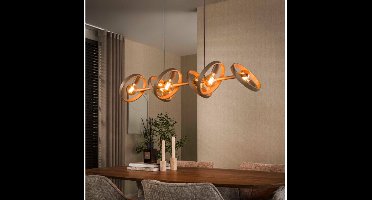 Hanglamp Hover 6L - Beige - 120x26x150 cm