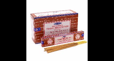 Satya Yogic Meditation Wierookstokjes - 1 Doosje 15 Gram - Wierook Stokjes - Premium Wierook