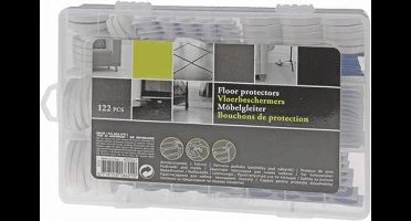 122 Viltjes Vloerbeschermersset - Zelfklevende Vilt stoelpoot beschermers - Antikras & anti-slip