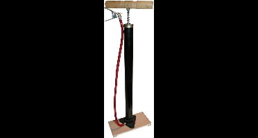 Benson Fietspomp - op houten plank - zwart