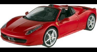 Bburago  FERRARI 458 SPIDER RACE & PLAY rood schaalmodel 1:43