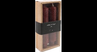 Set van 2 kaarsen Countryfield 15,5 cm | Aubergine