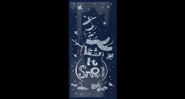 Peha Raamsticker Sneeuwpop 23 X 49 Cm Pvc Wit