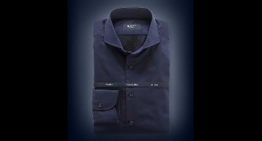 Olymp Signature Overhemd Twill Donkerblauw (navy) - Maat 40 - Heren - Overhemden Formeel