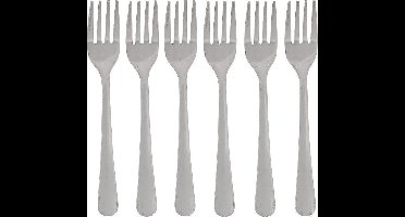 Excellent Houseware Gebakvorkjes 6 Stuks RVS