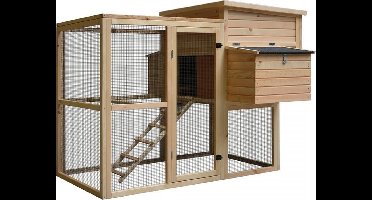 Duvo+ kippenhok loft attic pinus 172x146x125,5cm