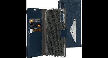 Mobiparts hoesje geschikt voor Samsung Galaxy A70 - Wallet/Boekhoesje - Eco Leer - Magneet Sluiting - Opberg vakken - Blauw