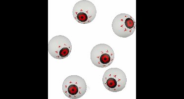 Vegaoo - 6 rode ogen decoraties