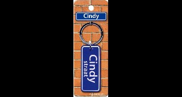 Paper Dreams Sleutelhanger Cindy Straat 9 X 3 Cm Staal Blauw