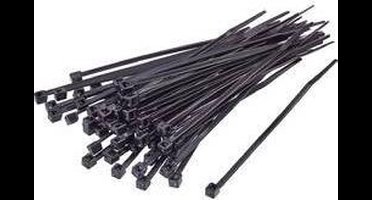 TRU COMPONENTS 1592862 TC-CVR200LBK203 Kabelbinder 200 mm 7.60 mm Zwart UV-bestendig 100 stuk(s)