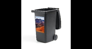 Container sticker Nationaal park Volcanoes - Fel gekleurde stenen in het Nationaal park Volcanoes - 40x60 cm - kliko sticker - weerbestendige containersticker