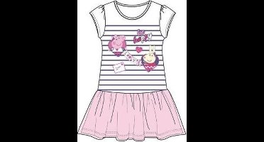 Peppa Pig jurk - met tule rok - wit/roze - maat 110 (5 jaar)