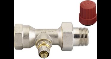 Danfoss radiatorafsluiter met voorinstelling 1 recht Kvs = 140 m3/h RA N25