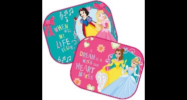 Disney Zonnescherm Princess 36 X 45 Cm Blauw/roze 2 Stuks