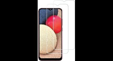 Screenprotector Geschikt voor Samsung Galaxy A02s Screenprotector - Screenprotector Geschikt voor Samsung Galaxy A02s Glazen Tempered Glass - 2 Stuks