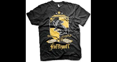 Harry Potter Hufflepuff Heren T-shirt - zwart - M