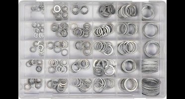 Assortiment - Dichtingsringen - Aluminium - 300 delig