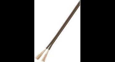 TRU COMPONENTS 1566992 Draad 2 x 1.50 mm² Bruin 50 m