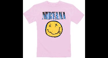 Nirvana Kids - Gradient Jongens & meisjes T-shirt - roze - 104