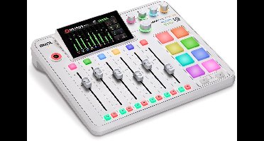RØDE RØDECaster Pro II White – Premium All‑In‑One USB‑Mixer voor Podcasting, Streaming & Content Creatie