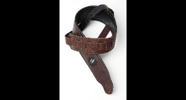 Fame gitaarband 653 brown Echtleder - Basgitaarband