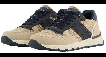 Tom Tailor - Sneakers met mesh inzetstuk - Maat 41 - beige