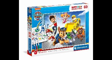 Clementoni Puzzel & Kleur Paw Patrol, 60st.