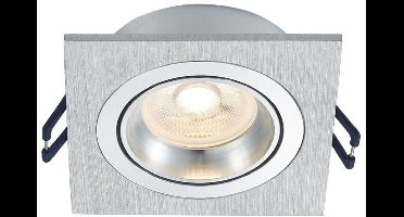 OutledTL Ceres Led spotjes - vierkant dimbaar - 1 stuk - geborsteld aluminium