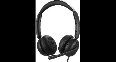 Sandberg 126-54 hoofdtelefoon/headset Bedraad Hoofdband Kantoor/callcenter USB Type-C / USB Type-A Zwart