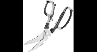 Keukenschaar, Vleesschaar, Multifunctioneel, Flessenopener, Notenkraker, RVS, 22.9 x 8.5 cm - GEFU | MULTICO