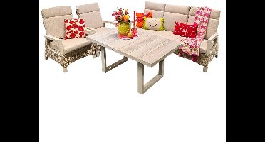 Buitengewoon Boet Barree Lounge Dining Set - Latte