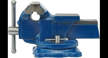 VOREL-Bankschroef-met-draaivoet-150-mm-blauw